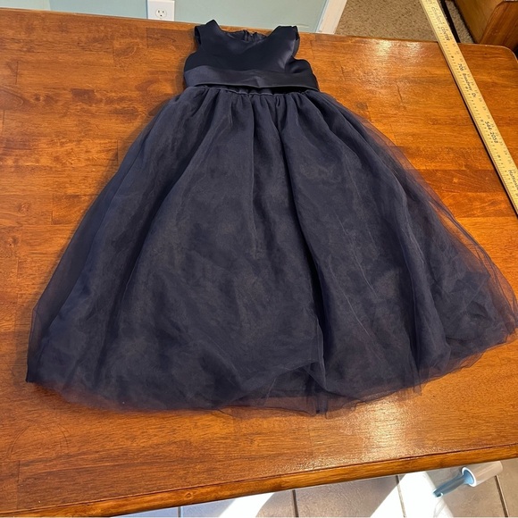David’s Bridal Navy Flower Girl dress size 4 - Picture 1 of 7
